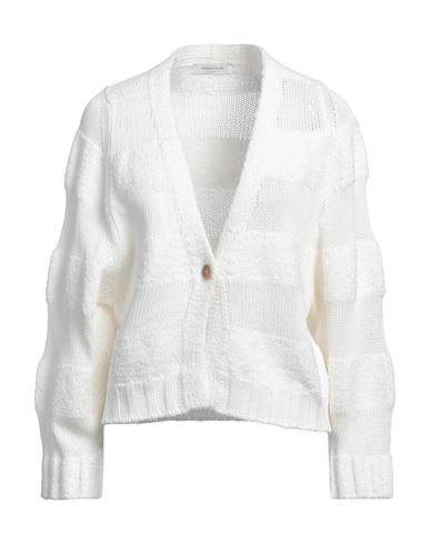 Shop Fabiana Filippi Woman Cardigan White Size 8 Linen, Polyester