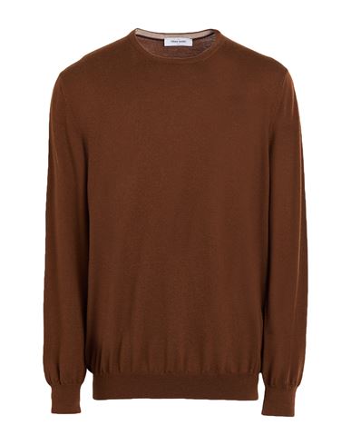 Gran Sasso Man Sweater Brown Size 50 Virgin Wool In Brown
