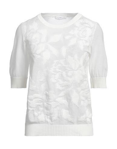 High Woman Sweater White Size Xs Cotton, Nylon In White