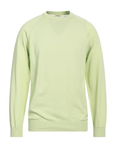 Siviglia Man Sweater Lime Green Size 40 Cotton In Green