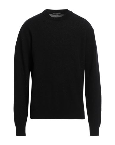 Daniele Fiesoli Man Sweater Navy Size M Merino Wool In Black