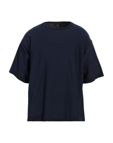 Maison Flaneur Maison Flâneur Man Sweater Navy Size 42 Polypropylene, Cotton In Navy