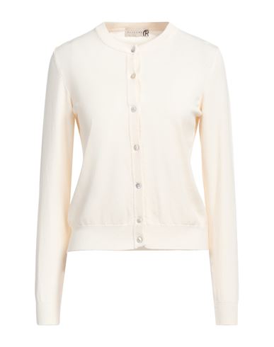 Haveone Woman Cardigan Ivory Size M Viscose, Polyester In White