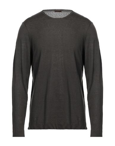 STILE LATINO STILE LATINO MAN SWEATER CHARCOAL SIZE 46 LINEN, CASHMERE, SILK 