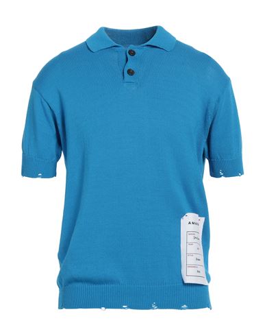 AMARANTO AMARANTO MAN SWEATER AZURE SIZE M COTTON 