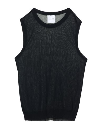 Marsēm Collection Man Sweater Black Size L Viscose, Polyester In Black