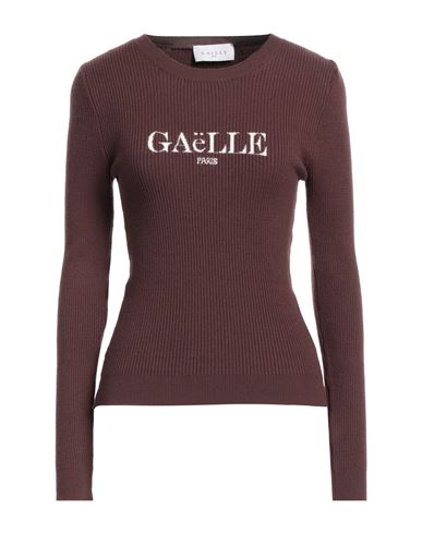 Shop Gaelle Paris Gaëlle Paris Woman Sweater Chocolate Brown Size 1 Viscose, Polyester, Polyamide