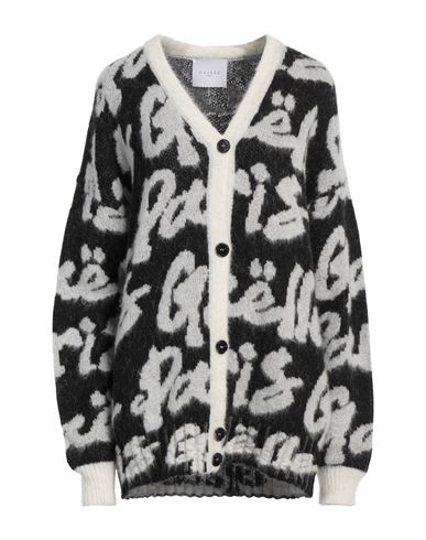 Shop Gaelle Paris Gaëlle Paris Woman Cardigan Black Size 1 Polyamide, Wool, Viscose, Acrylic, Cashmere