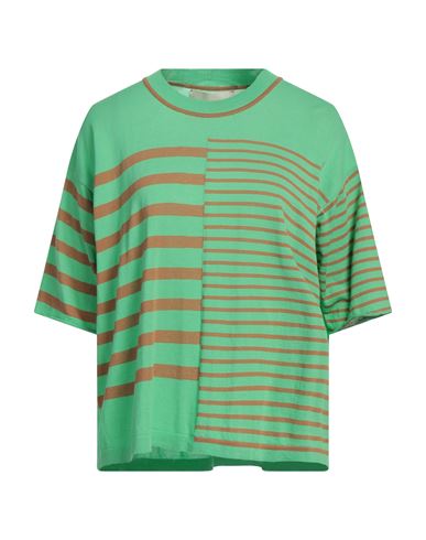 Floor Woman Sweater Green Size M Cotton In Green