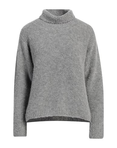 Jucca Woman Turtleneck Grey Size S Acrylic, Alpaca Wool, Polyamide, Wool In Grey