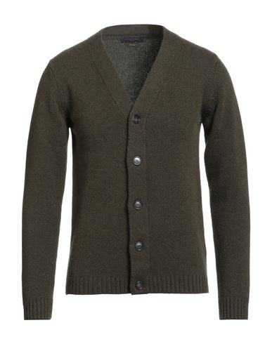 Daniele Fiesoli Man Cardigan Military Green Size S Merino Wool In Green