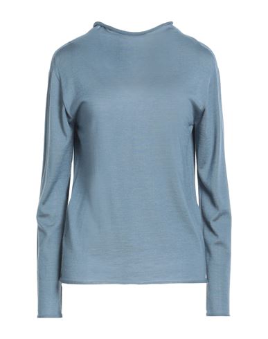 Fabiana Filippi Woman Sweater Slate Blue Size 10 Cashmere, Silk In Blue