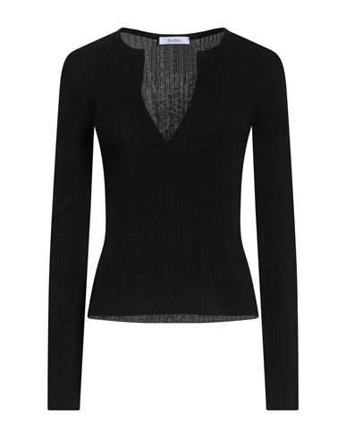 Max Mara Black Urlo Silk-cashmere Pullover In Black