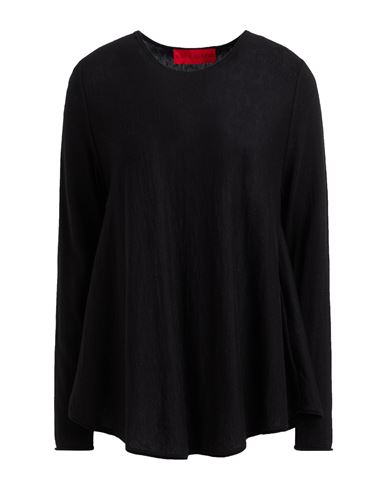 Wild Cashmere Woman Sweater Black Size 4 Silk, Cashmere In Black