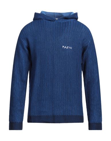 Marni Man Sweater Blue Size 42 Cotton