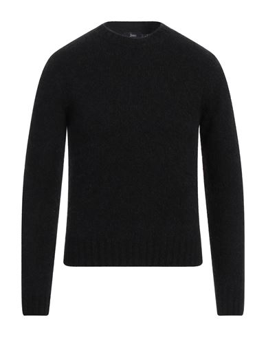 Herno Man Sweater Black Size 38 Alpaca Wool, Polyamide, Wool In Black