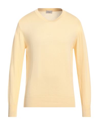 Altea Man Sweater Yellow Size L Lyocell, Cotton In Yellow