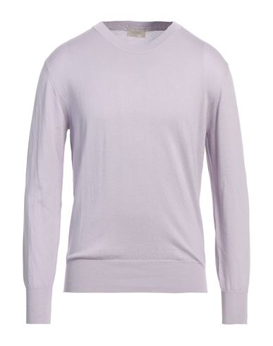 Altea Man Sweater Lilac Size L Lyocell, Cotton In Purple
