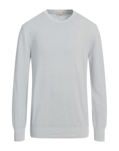Altea Man Sweater Light Grey Size L Linen, Cotton In Grey
