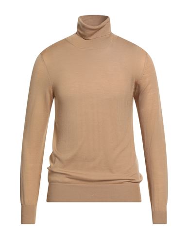 L.b.m 1911 L. B.m. 1911 Man Turtleneck Camel Size 44 Virgin Wool In Brown