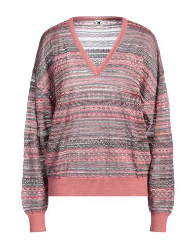 Missoni Woman Sweater Pink Size Xl Viscose, Cotton, Mohair Wool, Alpaca Wool, Polyamide In Pink