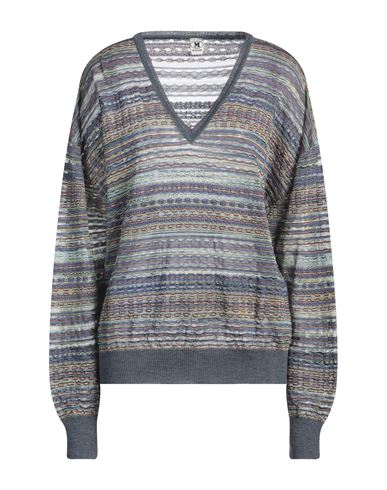 Missoni Woman Sweater Slate Blue Size Xl Viscose, Cotton, Mohair Wool, Alpaca Wool, Polyamide In Blue