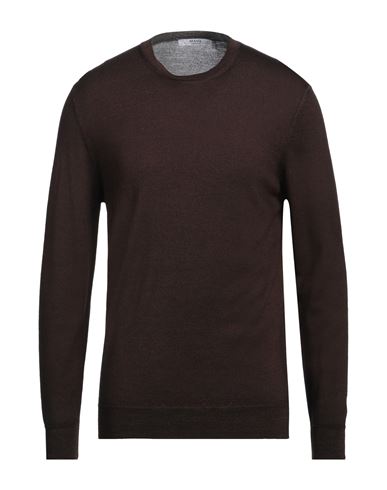 +39 Masq Man Sweater Chocolate Brown Size 42 Merino Wool