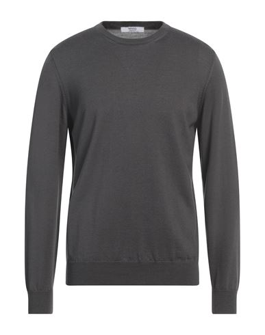 Shop +39 Masq Man Sweater Lead Size 42 Merino Wool In Grey