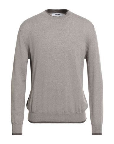 Grifoni Man Sweater Taupe Size 42 Virgin Wool