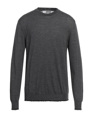 Grifoni Man Sweater Lead Size 42 Virgin Wool
