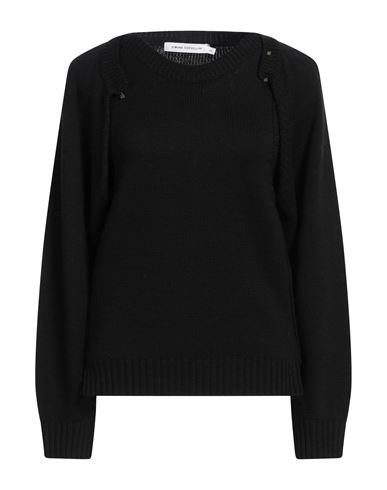 Simona Corsellini Woman Sweater Black Size L Virgin Wool In Black