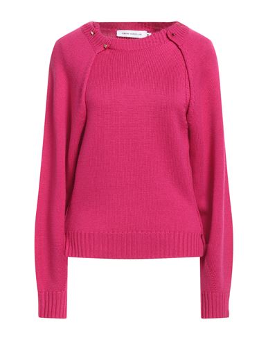 Simona Corsellini Woman Sweater Garnet Size L Virgin Wool In Pink