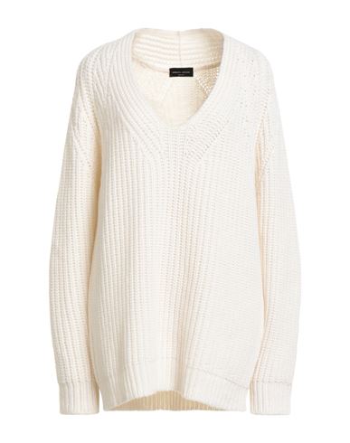 Roberto Collina Woman Sweater Ivory Size M Wool, Cashmere