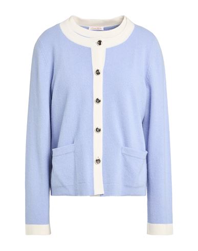 Lana D'oro Woman Twin Set Light Blue Size 10 Cashmere
