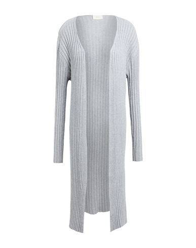 VICOLO VICOLO WOMAN CARDIGAN GREY SIZE ONESIZE VISCOSE, POLYESTER, POLYAMIDE 