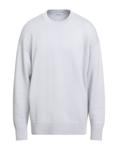 Gran Sasso Man Sweater Sky Blue Size 46 Virgin Wool In White