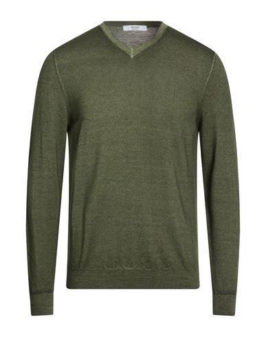 Masq Man Sweater Military Green Size 42 Merino Wool