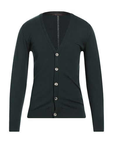Takeshy Kurosawa Man Cardigan Dark Green Size L Viscose, Polyester, Polyamide