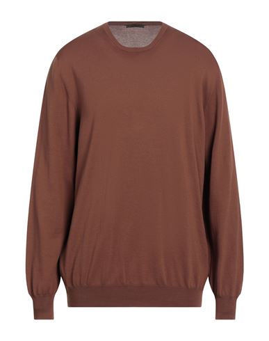 VIADESTE VIADESTE MAN SWEATER BROWN SIZE 48 COTTON 