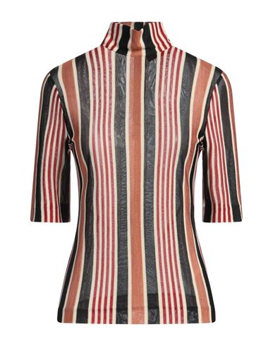 Missoni Turtleneck Striped Short-sleeve Sweater