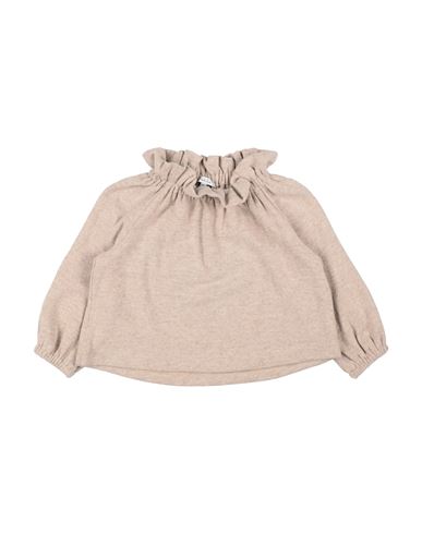Piccola Ludo Toddler Girl Sweater Beige Size 6 Cotton, Polyester, Elastane In Beige