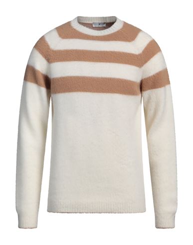 Shop Pt Torino Man Sweater Ivory Size 38 Virgin Wool, Cashmere In White