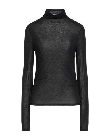 Patrizia Pepe Woman T-shirt Black Size 0 Viscose, Polyamide, Cashmere, Elastane In Black