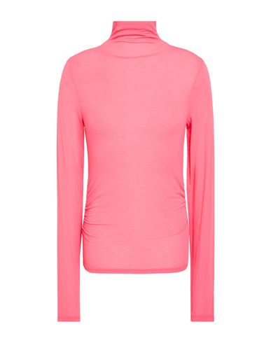 Patrizia Pepe Woman T-shirt Coral Size 2 Viscose, Polyamide, Cashmere, Elastane In Red