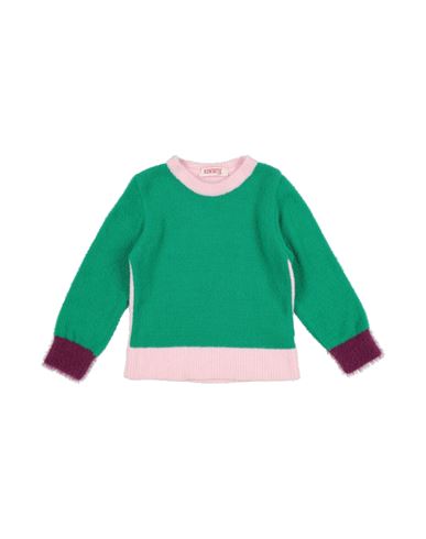 Kontatto Toddler Girl Sweater Emerald Green Size 6 Polyamide In Green