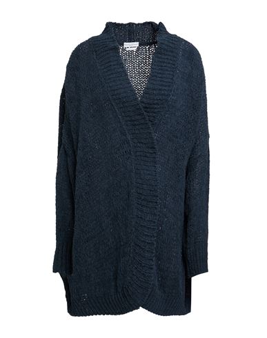 Ballantyne Woman Cardigan Navy Size 10 Cotton, Polyamide In Blue