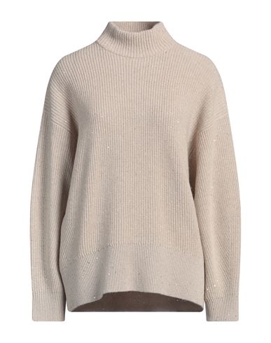 Brunello Cucinelli Cashmere Turtleneck Sweater In Neutral