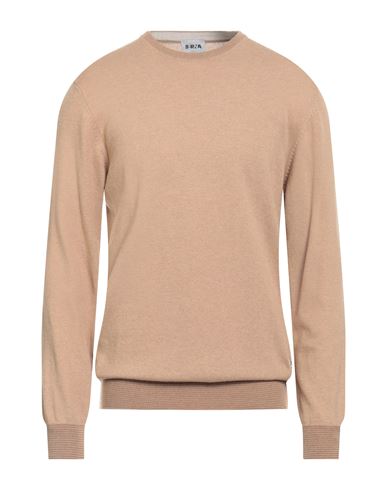Berna Man Sweater Camel Size Xxl Wool, Viscose, Polyamide, Cashmere In Brown