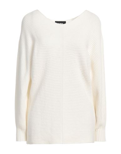 ALPHA STUDIO ALPHA STUDIO WOMAN SWEATER IVORY SIZE 10 RECYCLED WOOL, ECOVERO VISCOSE, RECYCLED POLYAMIDE, RECYCLE 
