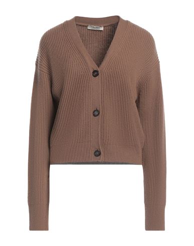 's Max Mara Woman Cardigan Brown Size L Wool, Cashmere